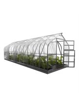 Kasvihuone Standard KLASIKA 20 m2, 2,5 m x 8 m, 6 mm polykarbonaatti (4 kattoikkunaa)