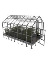 Kasvihuone KLASIKA HOUSE 2,35 x 4,12 m (9,68 m²), 6 mm polykarbonaattikansi