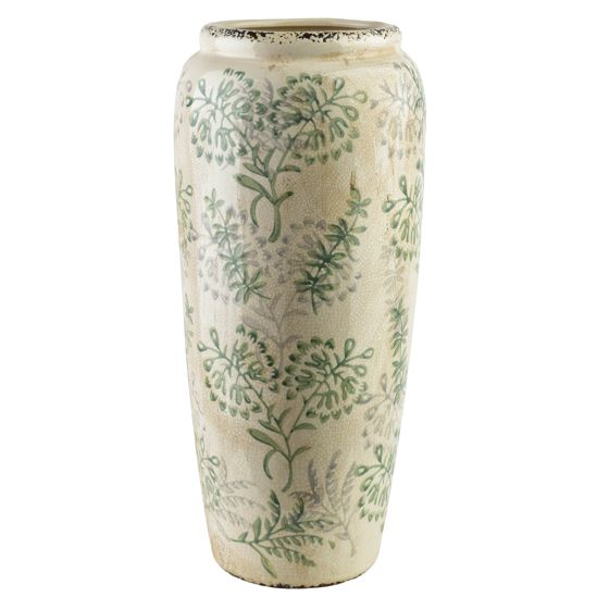 Maljakko keramiikka MONDEX CROCKET 17,5x17,5x37 valkoinen 1pc