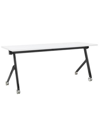 Taitettava työpöytä BENDI Valkoinen 180 cm 60 cm pyörillä