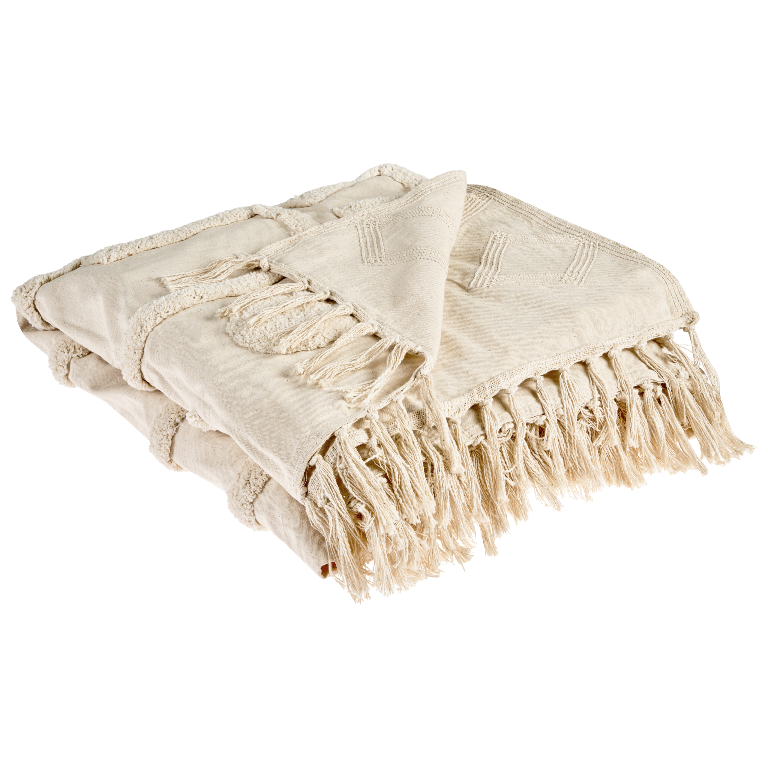 Torkkupeitto CHACK Puuvilla 190 x 190 cm Beige