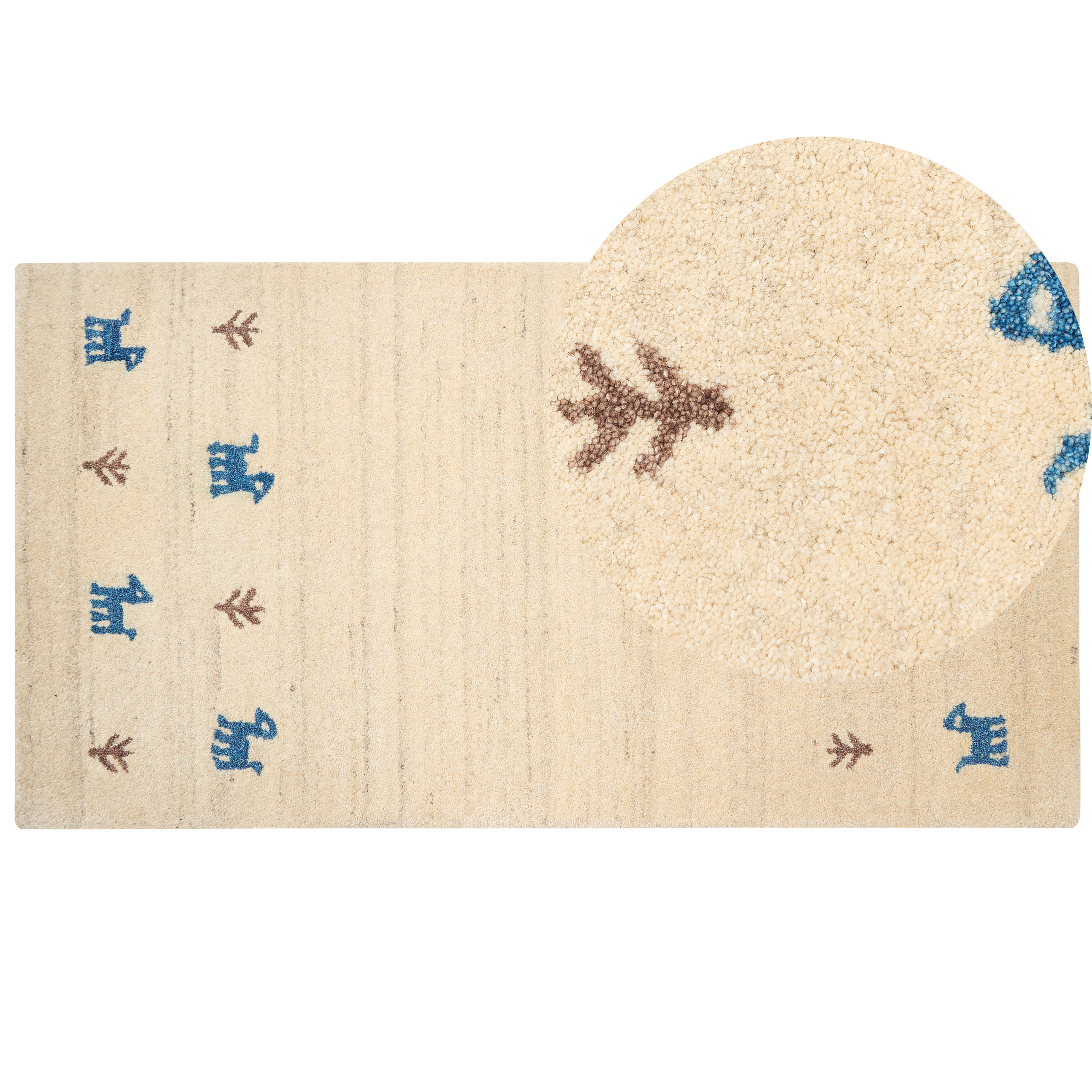 Matto YALI Monivärinen 80 x 150 cm villa Gabbeh-matto