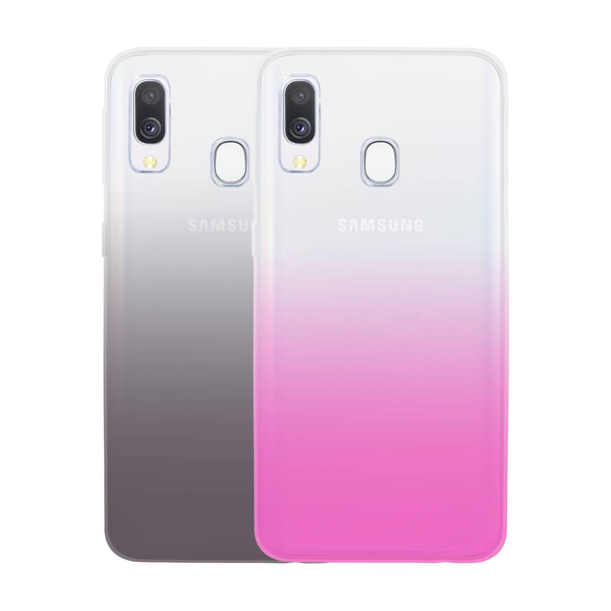 2 Kpl Puolijäykkä Väriblokki Suojakuori Paketti Samsung Galaxy Galaxy A40 A405:lle