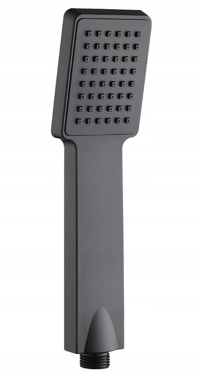 Orca suorakaiteen muotoinen mattamusta suihkupää