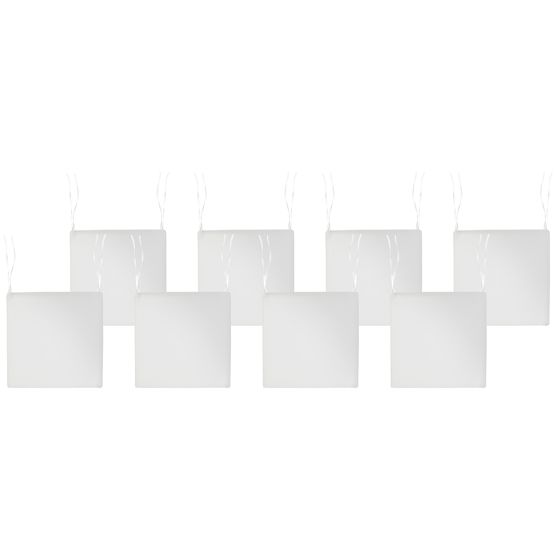 Puutarhatuolien istuintyynysetti 8 kpl SASSARI PREMIUM 46 x 46 cm Luonnonvalkoinen