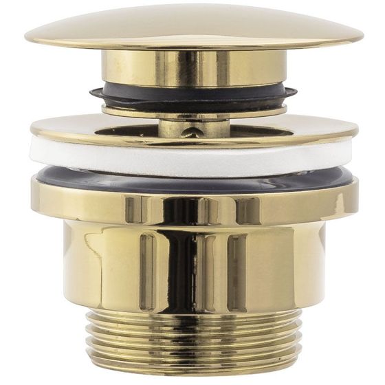 REA pesualtaan tulppa Click-clack 6,4 kulta, 6,4X6,4X13CM