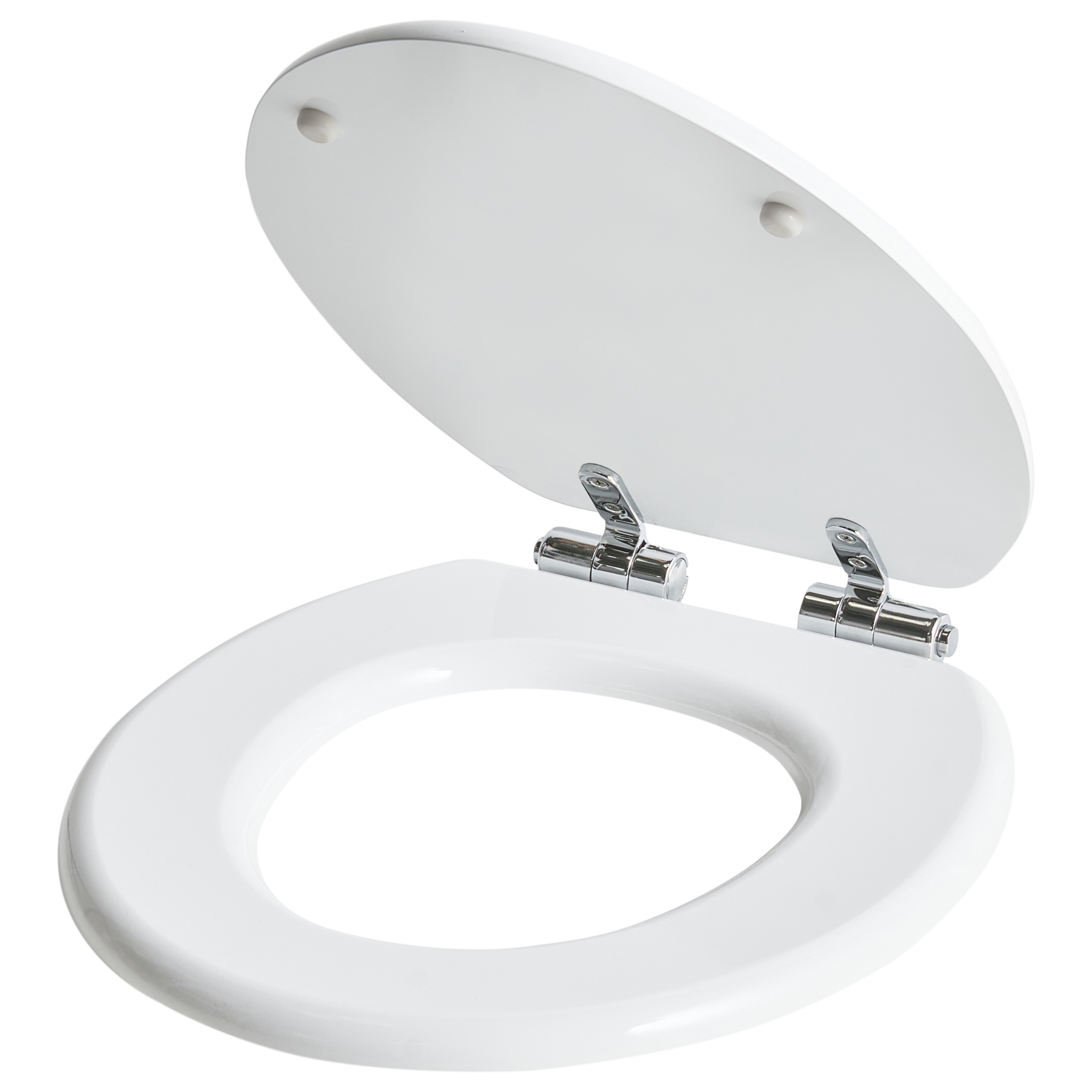 WC-istuinkansi MAZARUNI pehmeästi sulkeutuva MDF-levy Valkoinen