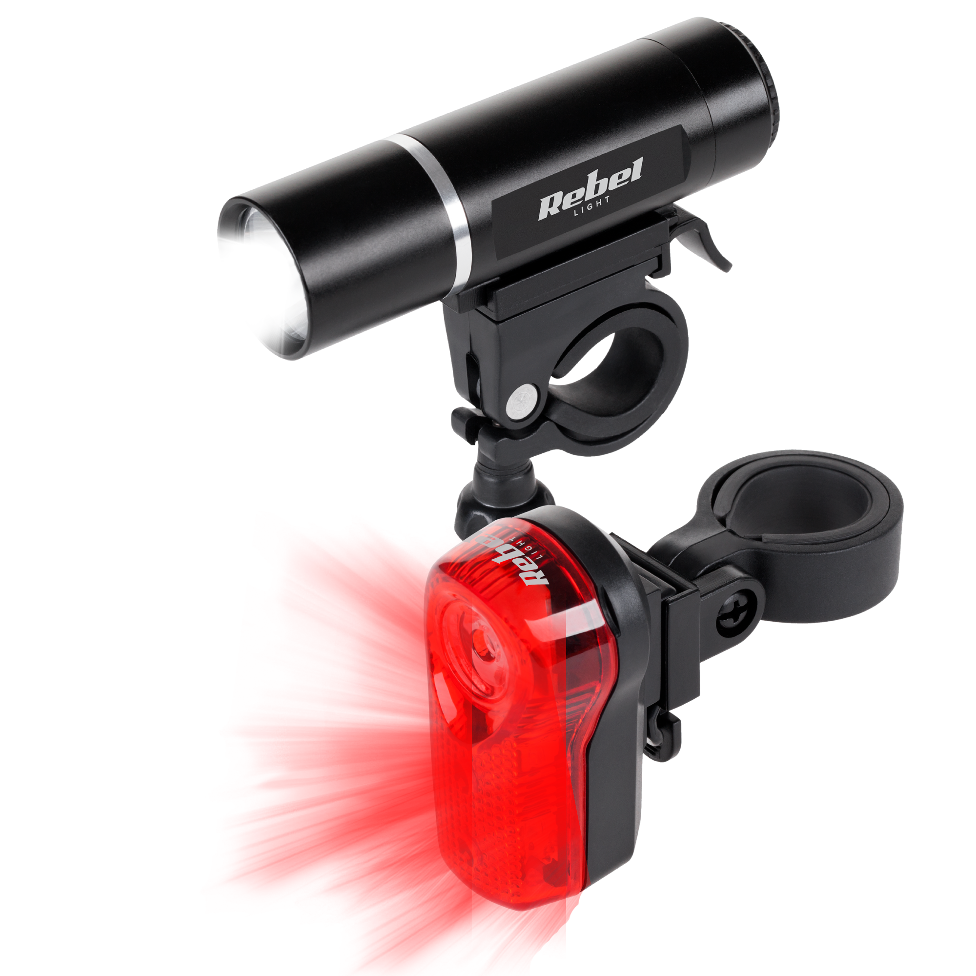 Polkupyörän valo, taka, etu, taskulamppu, LED-setti, AAA Rebel