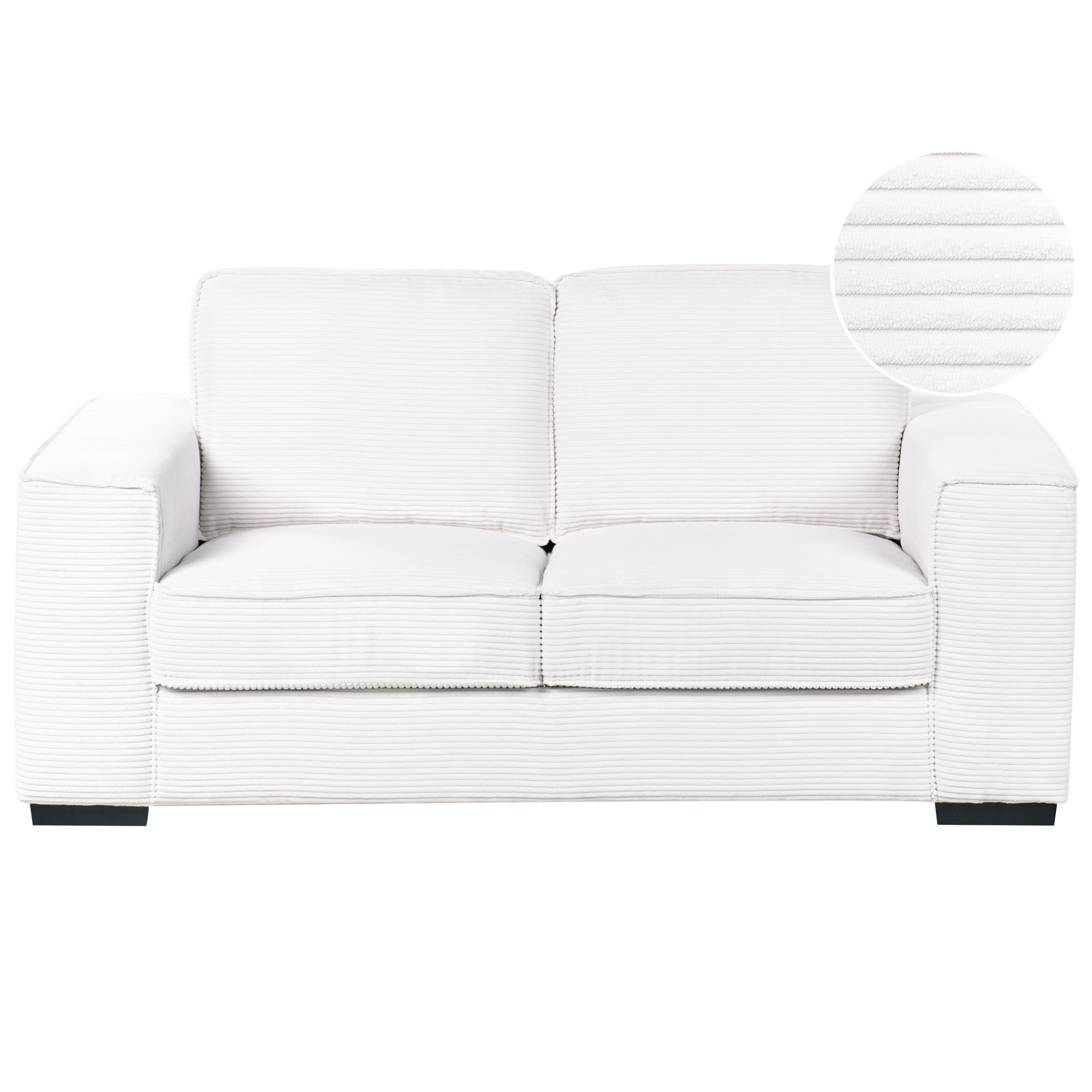 Sohva 2-istuttava VIKRAN Vakosametti Luonnonvalkoinen