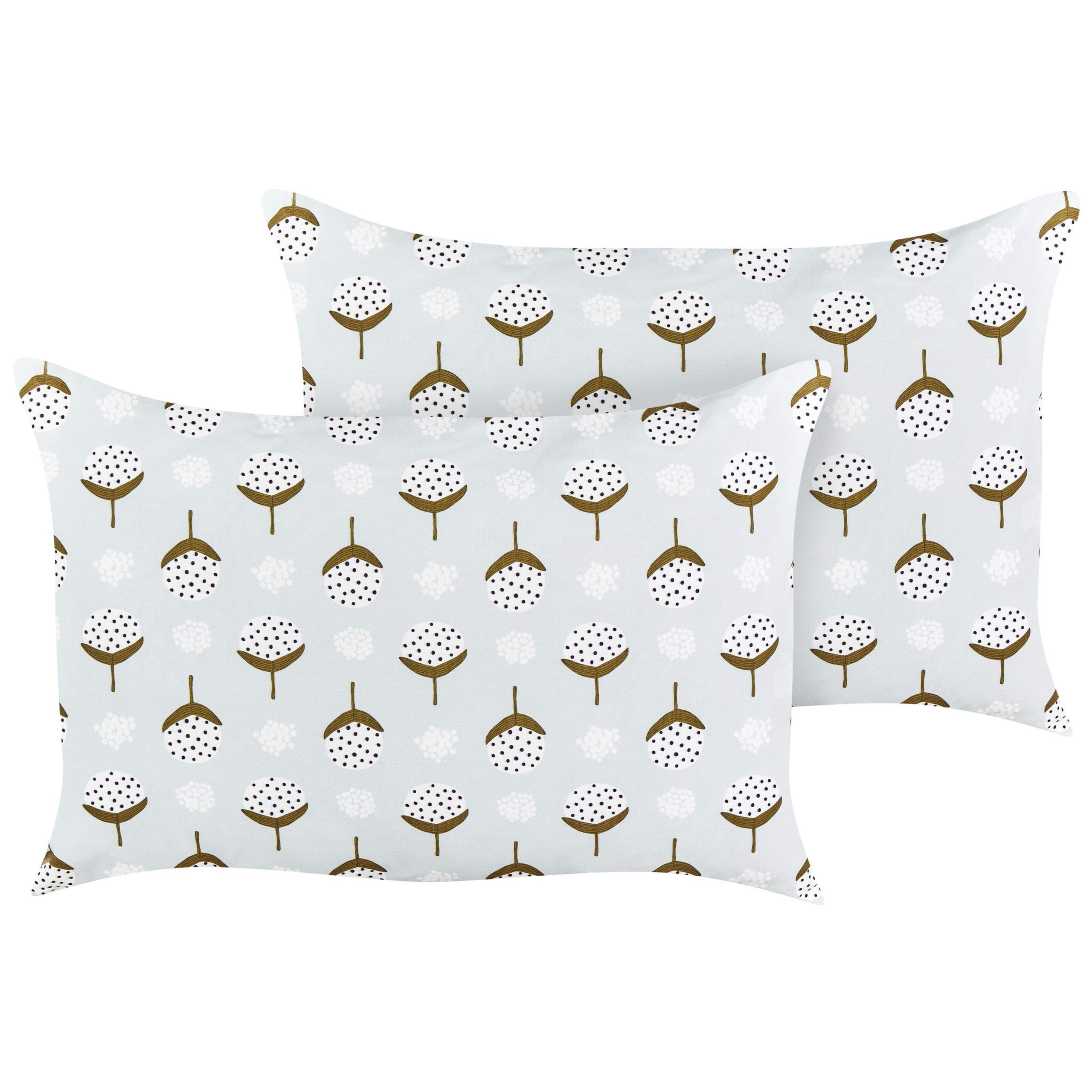 Ulkotyynysetti 2 kpl CUNEO Geometrinen kuvio 40 x 60 cm Vihreä