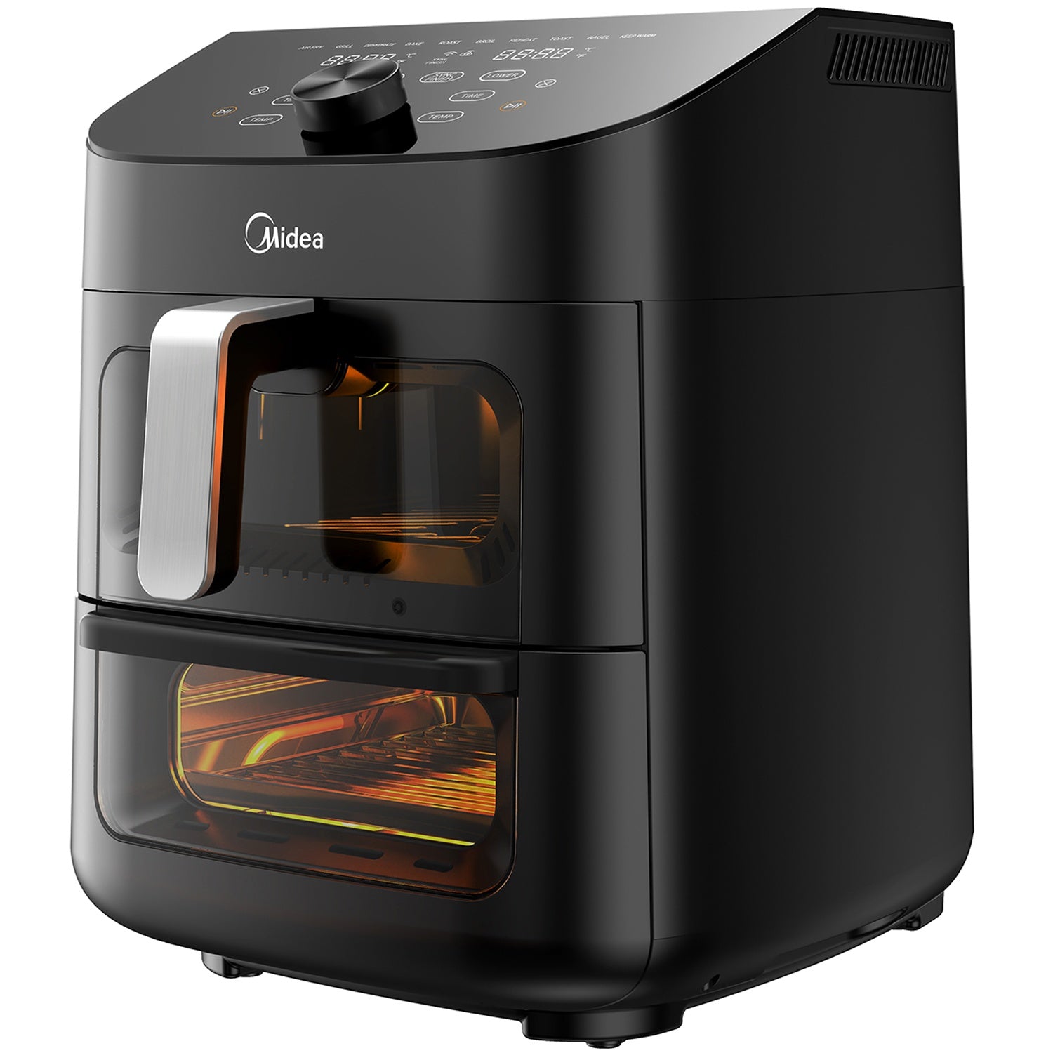 Airfryer 2 in 1 -yhdistelmä uunilla 6,4 + 4,4 litraa