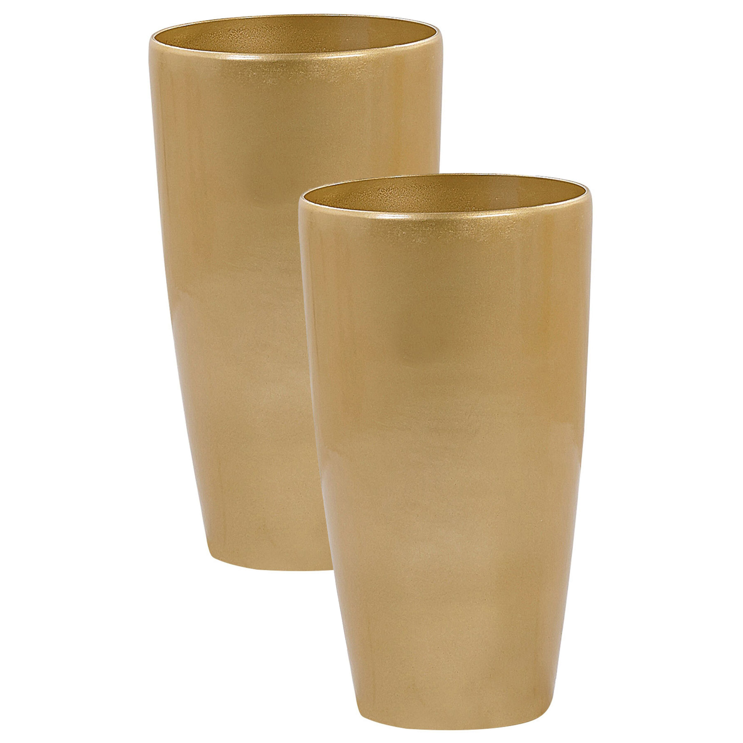 Kukkaruukkusetti 2 kpl TSERIA 32 cm Kulta