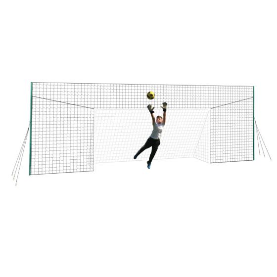 Open Goaaal® 3-in-1 jalkapallomaali, palautusverkko ja takaverkko – Large, 10 ft korkea, jopa 29 ft leveä, sisämaali 16 x 7 ft