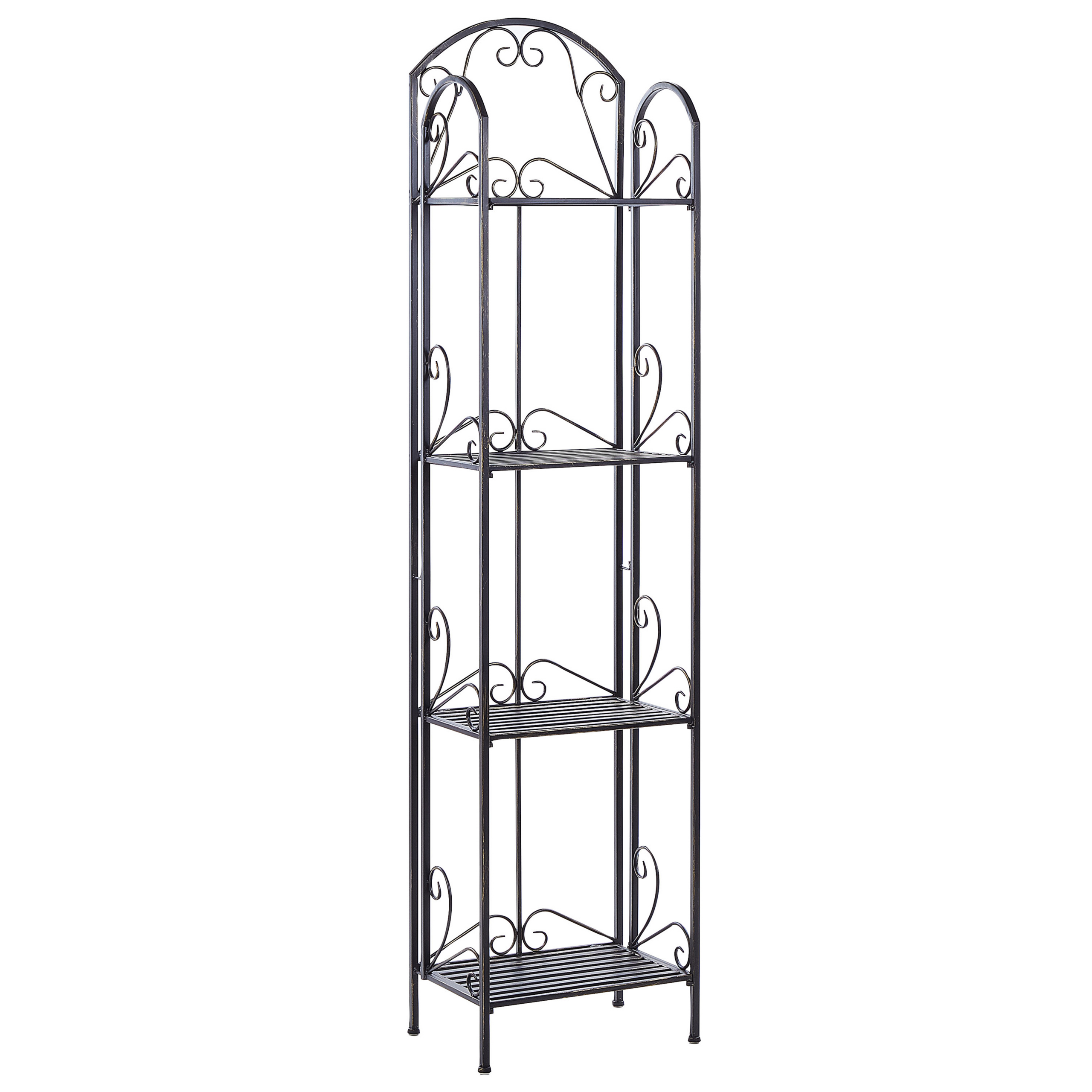 Hylly VALDIVIA metalli Musta