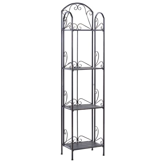 Hylly VALDIVIA metalli Musta