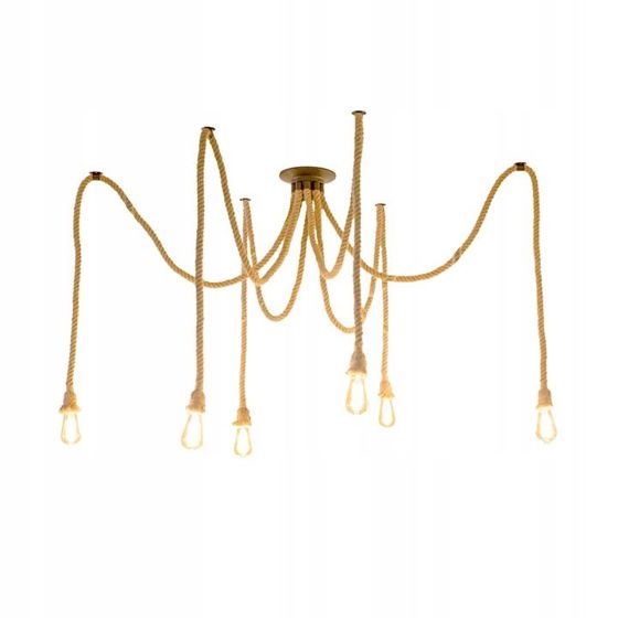 TOOLIGHT riippuva kattovalaisin APP680-6CP ruskea, 150x20x150cm