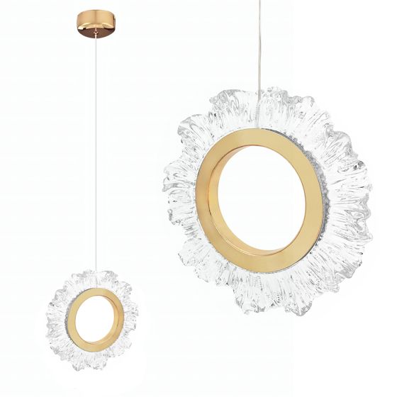 TOOLIGHT riippuvalaisin LHJ102-1CP kulta, 21x21x130cm