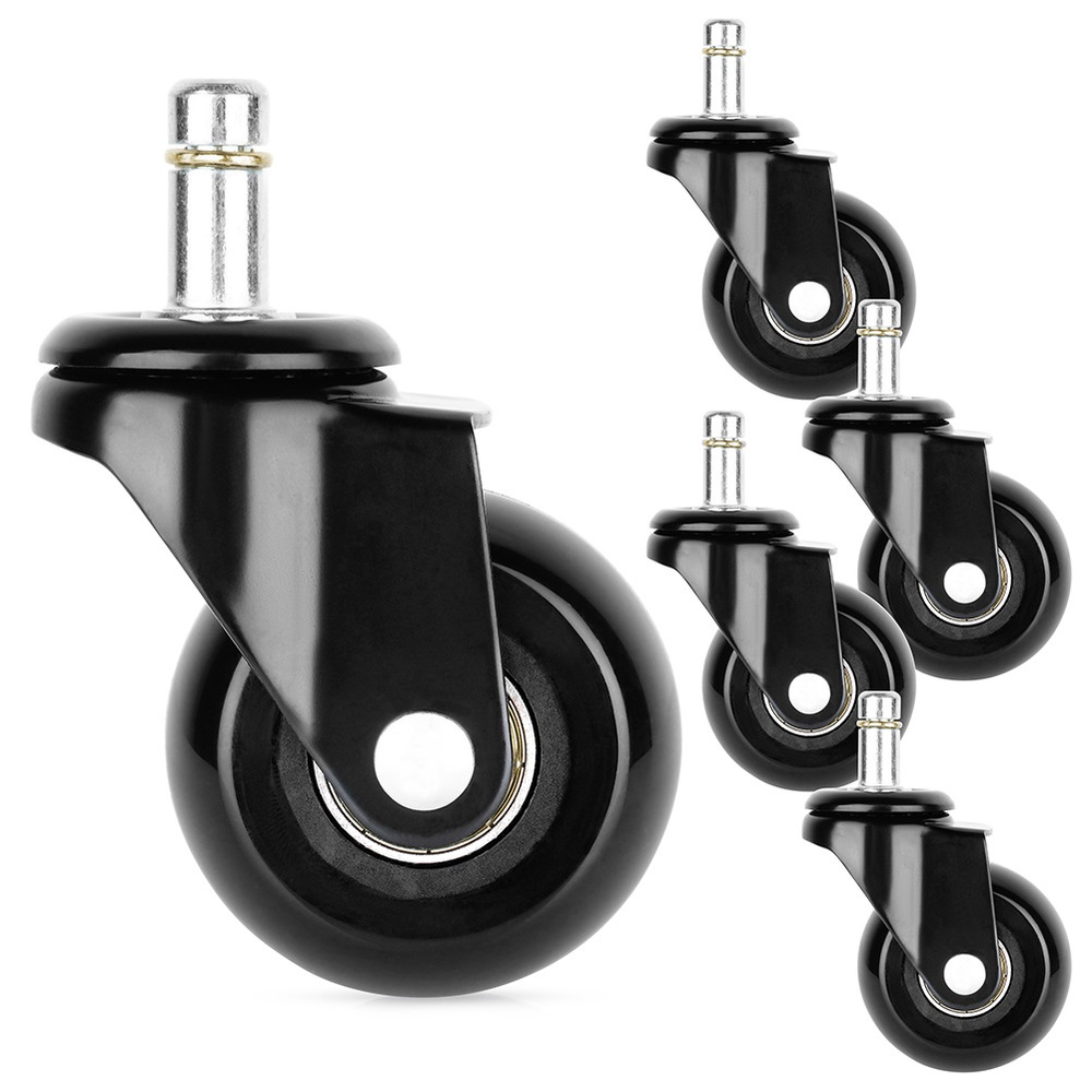 IKEA-nojatuolin pyörät, kumia, 5 cm / 10 mm, 5 kpl.