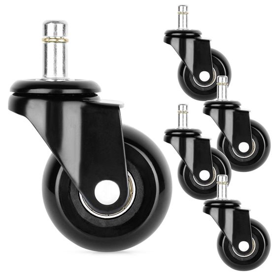 IKEA-nojatuolin pyörät, kumia, 5 cm / 10 mm, 5 kpl.