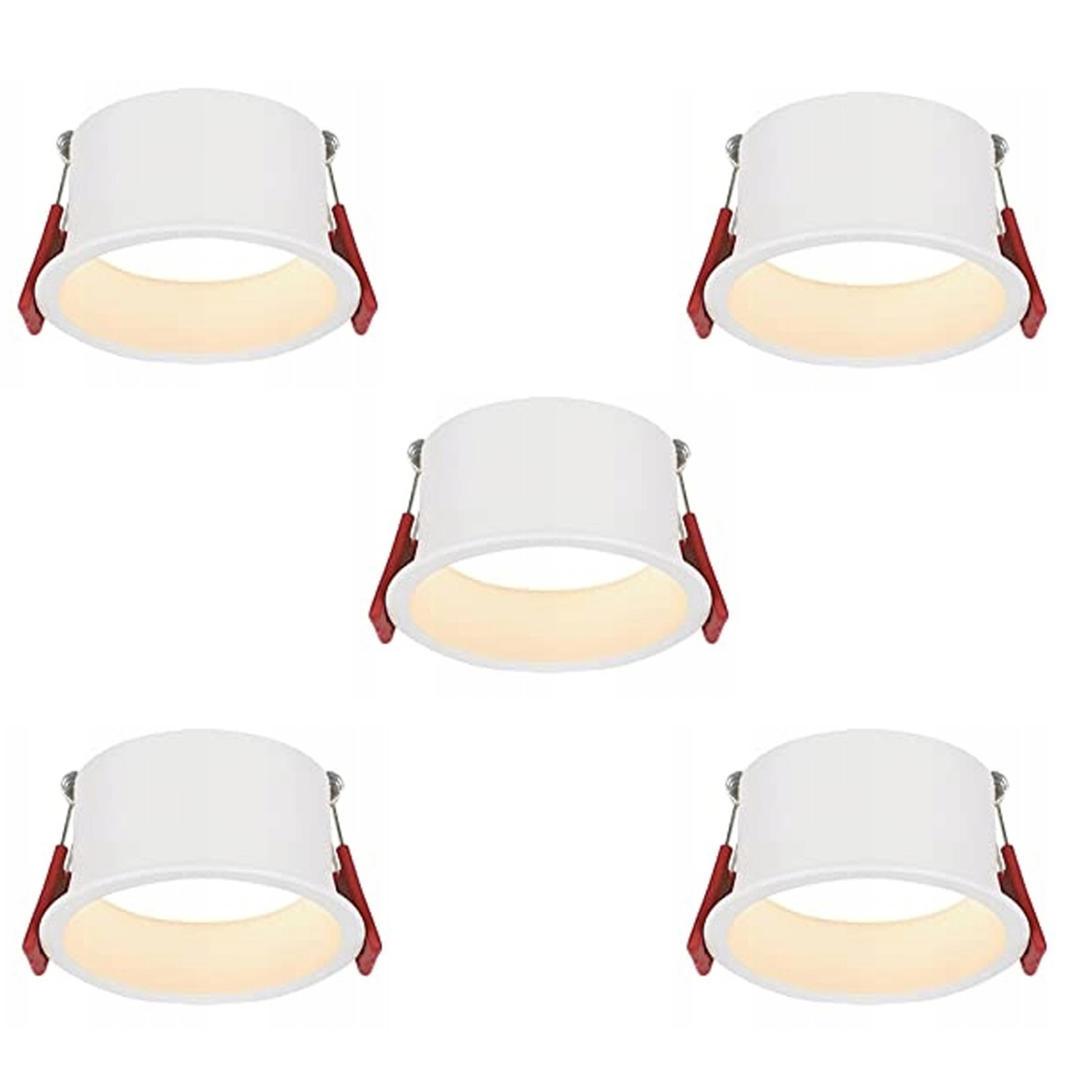 NETTLIFE Upotettavat LED - kohdevalaisimet, 5 kpl, 5 W, IP44