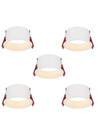 NETTLIFE Upotettavat LED - kohdevalaisimet, 5 kpl, 5 W, IP44