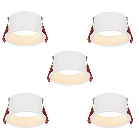 NETTLIFE Upotettavat LED - kohdevalaisimet, 5 kpl, 5 W, IP44