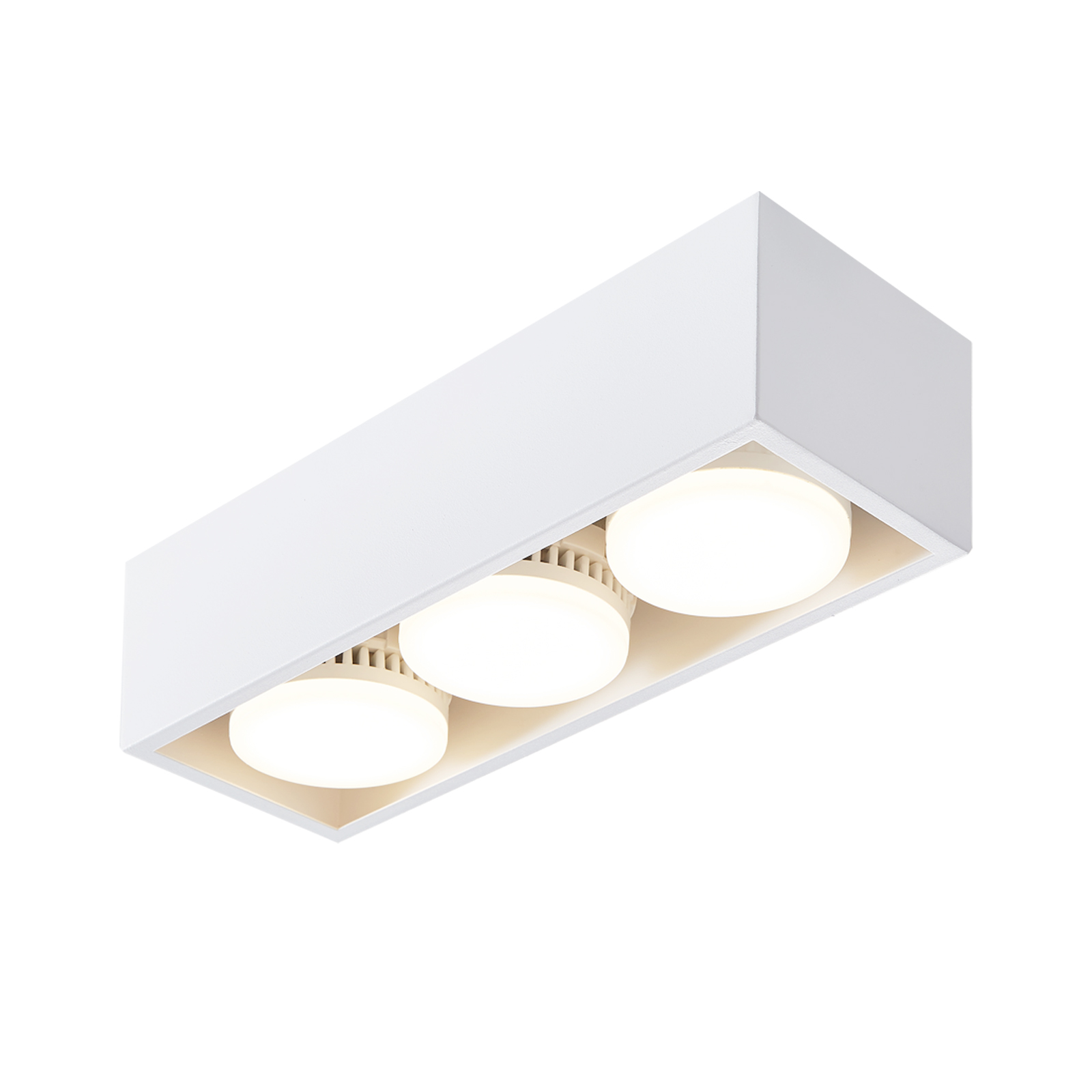 NETTLIFE 3x5W GX53 neliönmuotoiset säädettävät lämpimän valkoiset LED-pinta-asennettavat kattovalaisimet keittiöön
