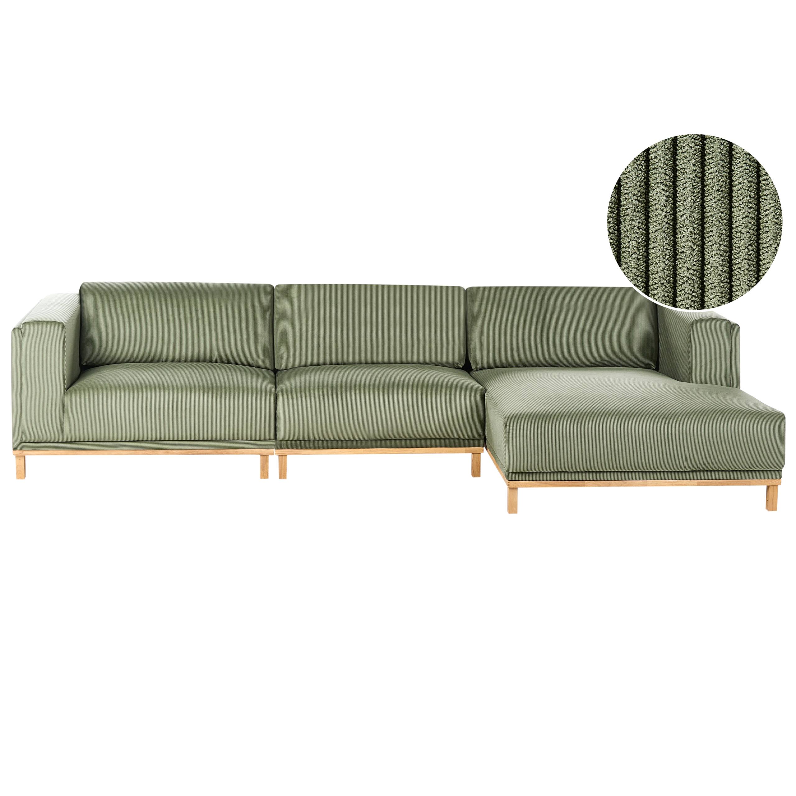 Kulmasohva 5-istuttava VENG vakosametti Vihreä Vasen