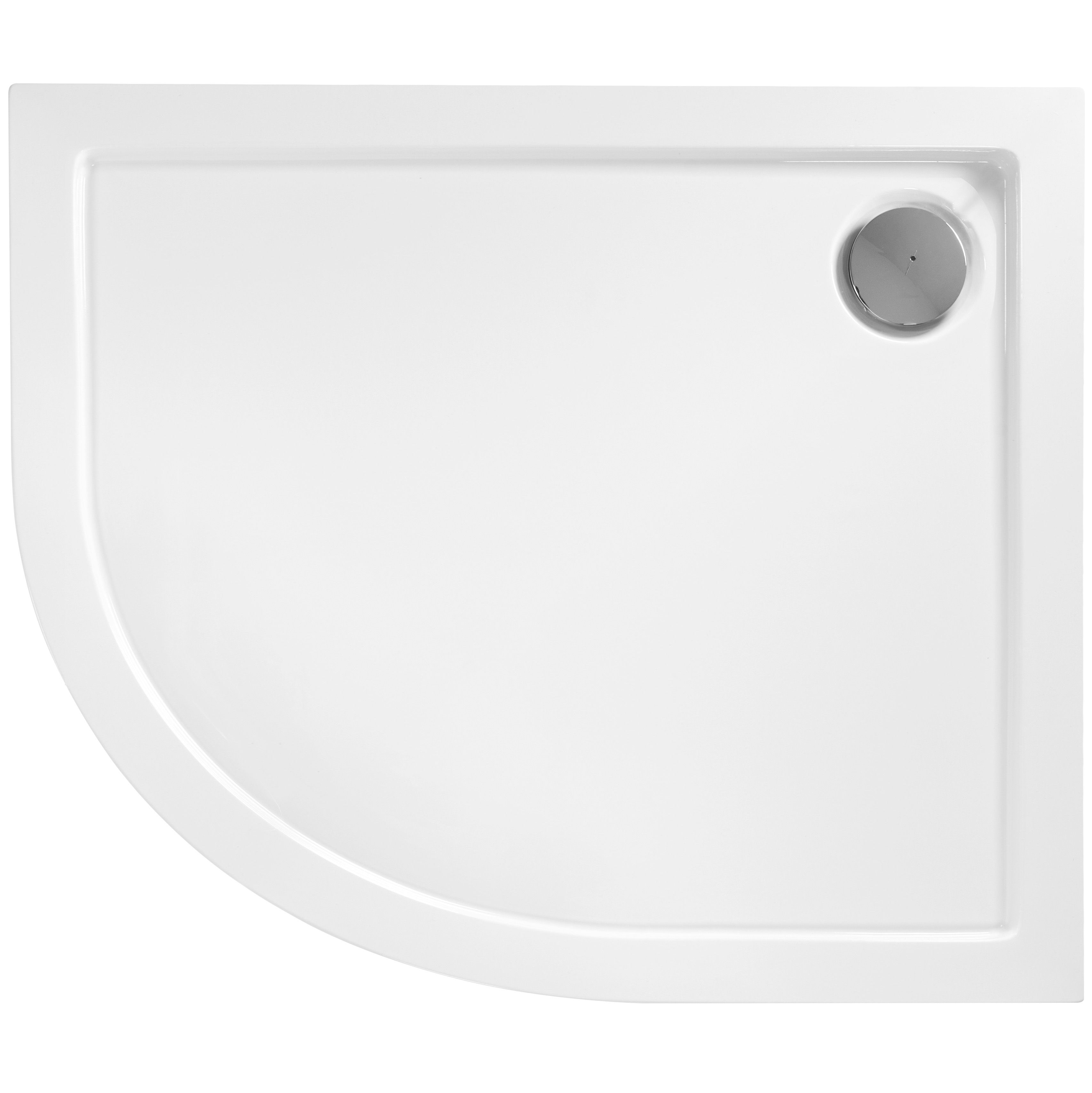 REA Suihkualtaan Allas Look 80X100 Left Valkoinen, 79X99X6Cm