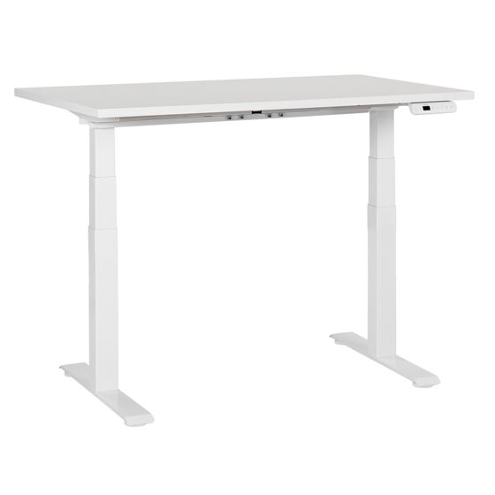 Työpöytä sähkösäädettävä DESTINES 120 cm 72 cm Valkoinen