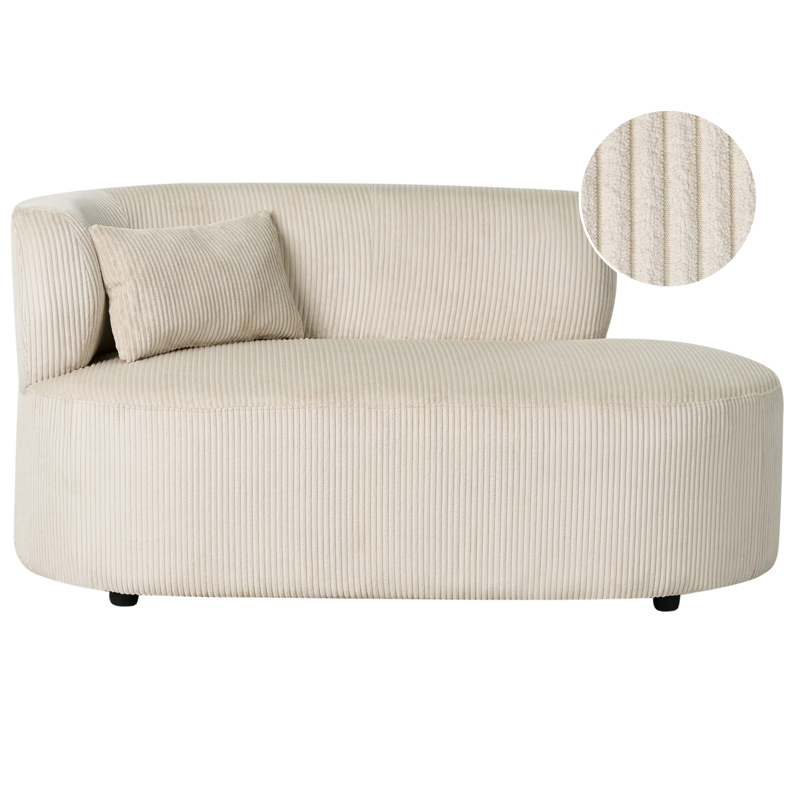 Divaani vasen VANVEY vakosametti Vaaleanbeige