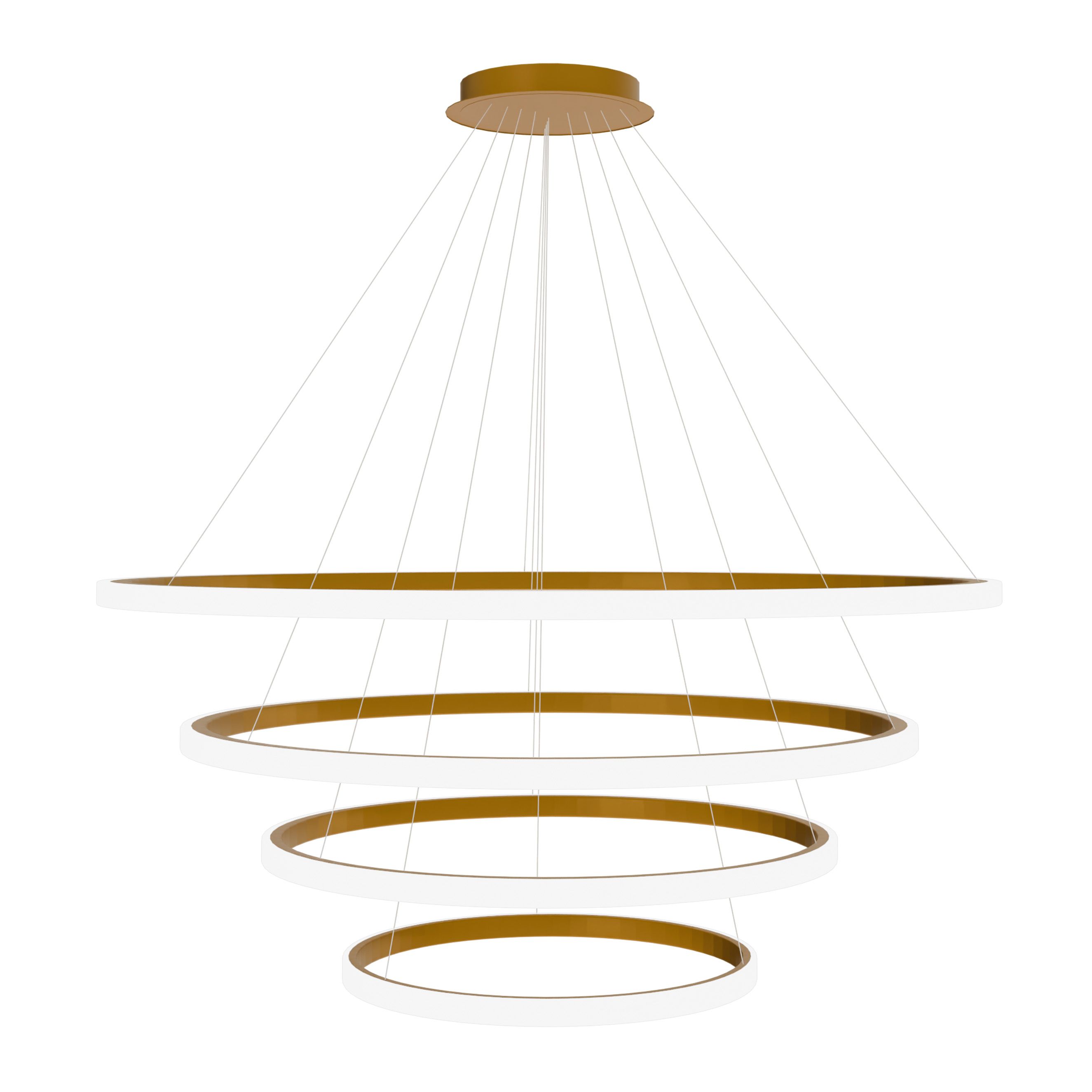 TOOLIGHT riippuvalaisin LHJ010-CP4 harjattu kulta, 100x100x30cm