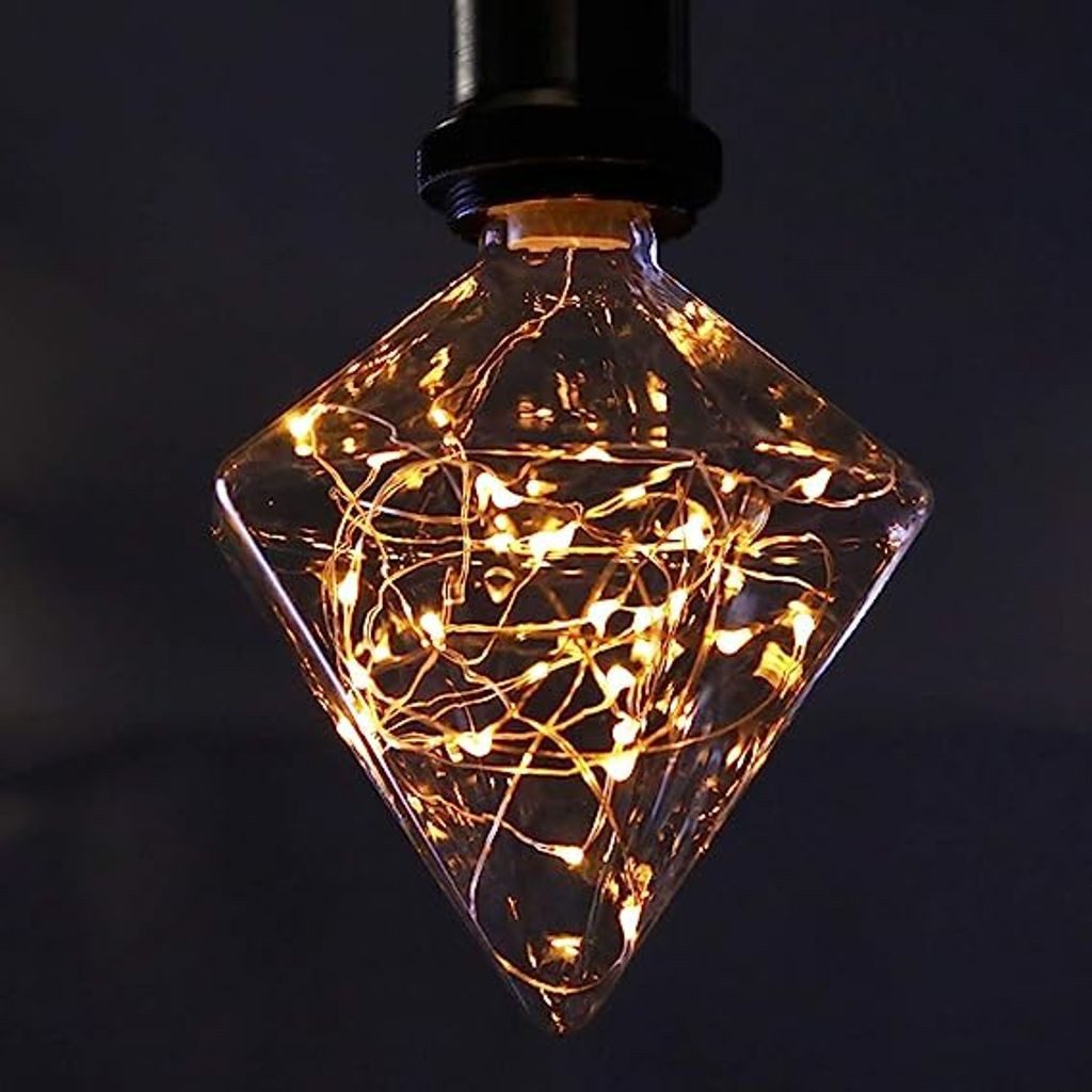 NETTLIFE LED-lamppu E27 vintage Fireworks 3W timantti lämpövalkoinen