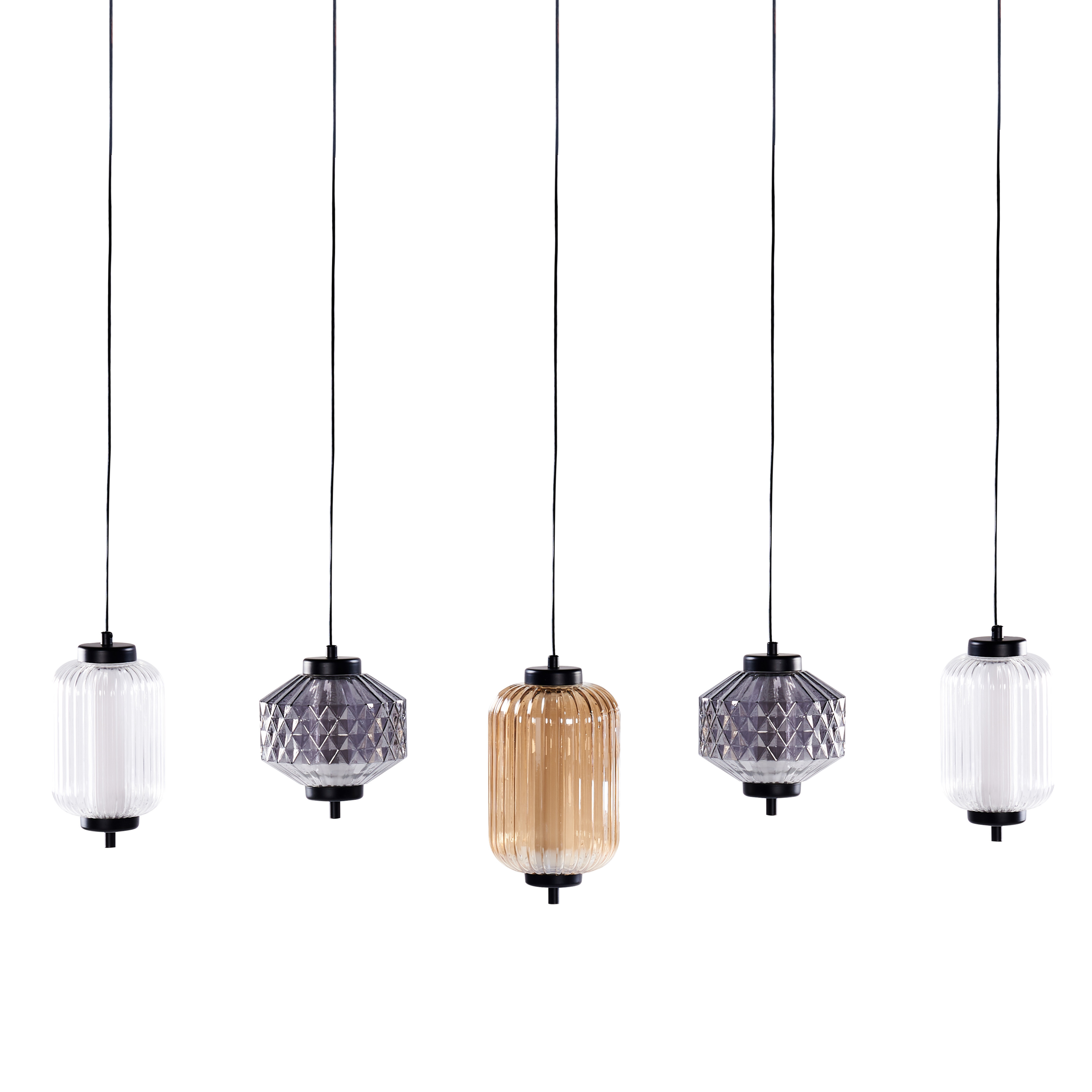 LED-riippuvalaisin SULLANE LED-valo lasi Monivärinen