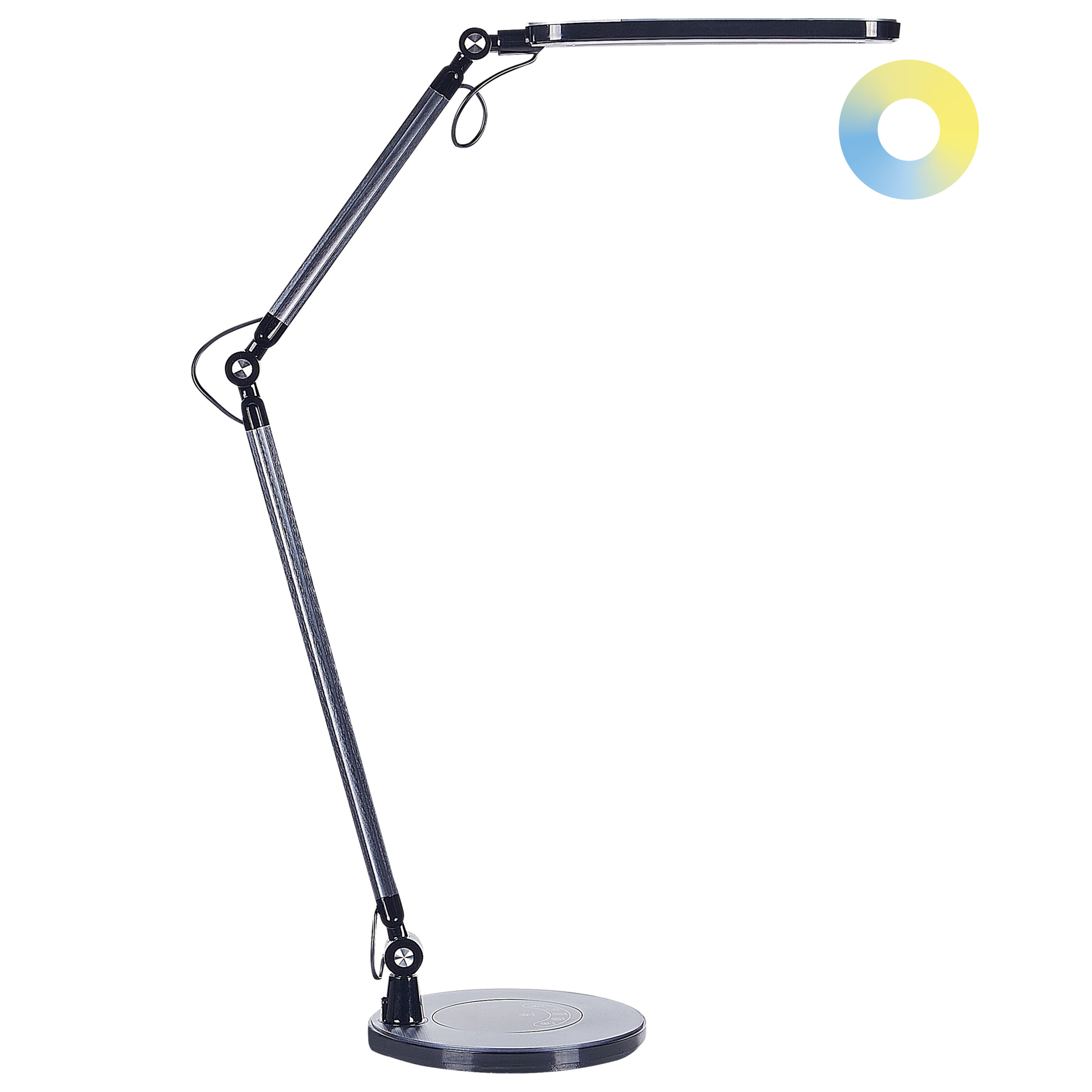 Työpöydän LED-valaisin GRUS himmentimellä metalli Musta