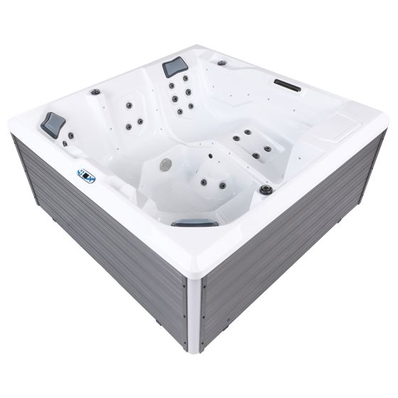 Ulkoporeallas LED-valolla OZOGOCHE Harmaa