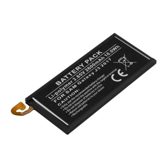 Akku Samsung Galaxy J3 2017 Li-Polymeeri 3.85V 2600mAh 10Wh