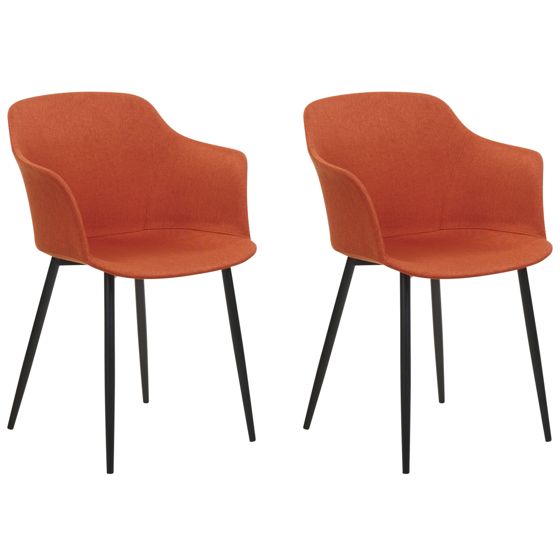 Ruokatuolisetti 2 kpl ELIM Kangas Oranssi