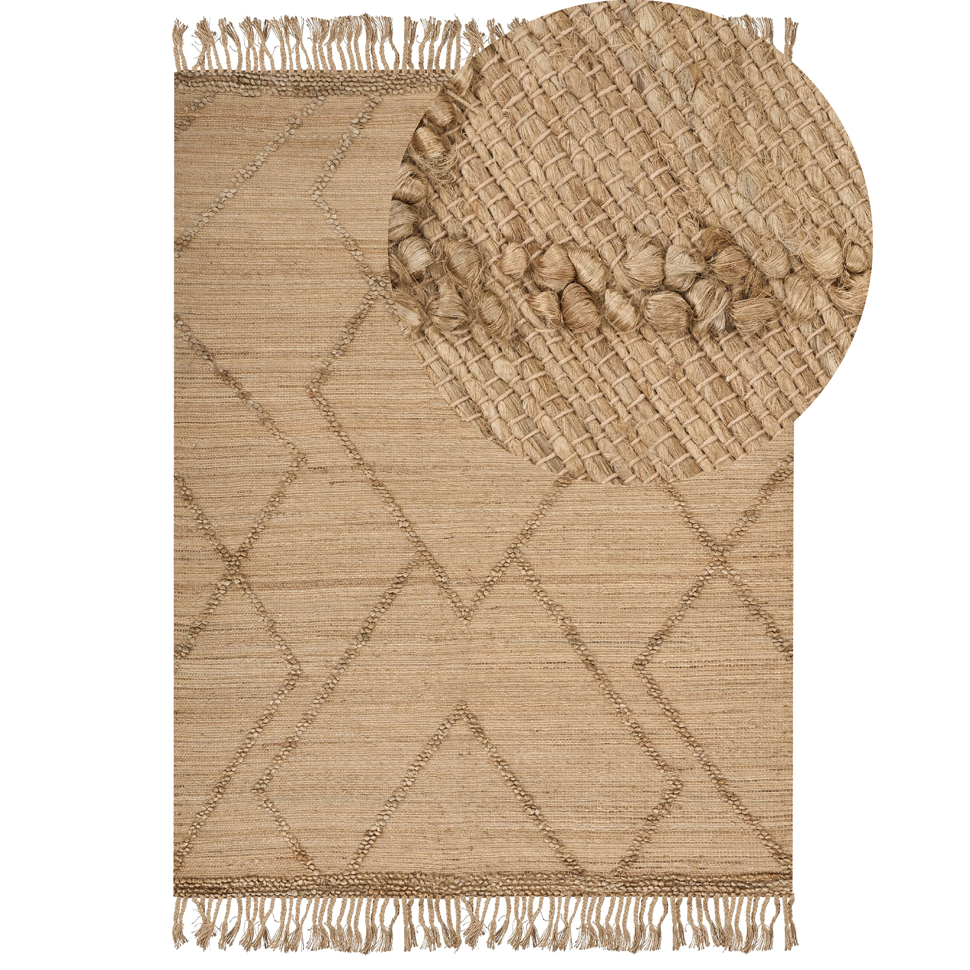 Matto HANDERE Beige 200 x 300 cm Juutti