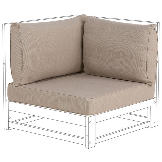 Ulkotyynyjen päällissetti TIMOR Ruskeanharmaa