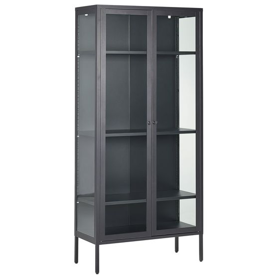 Lasivitriini HARTY metalli 80 cm Musta