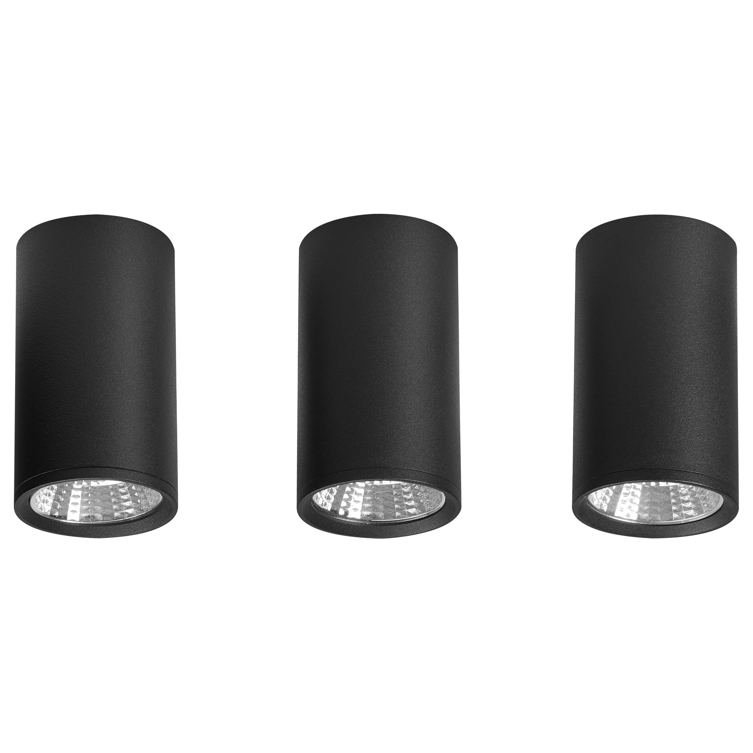 LED-kattovalaisin BARCALA Metalli Musta