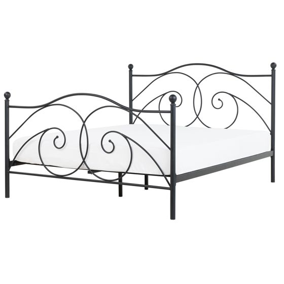 Sänky metalli DINARD 160 x 200 cm Musta