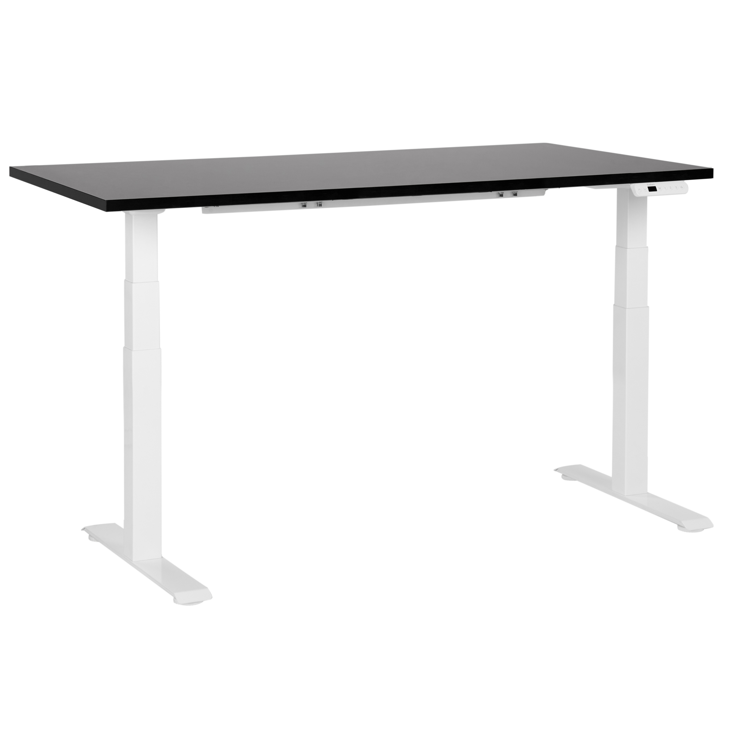 Työpöytä sähkösäädettävä DESTINES 160 cm 72 cm Musta/valkoinen