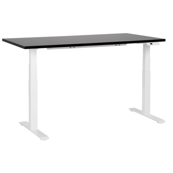 Työpöytä sähkösäädettävä DESTINES 160 cm 72 cm Musta/valkoinen