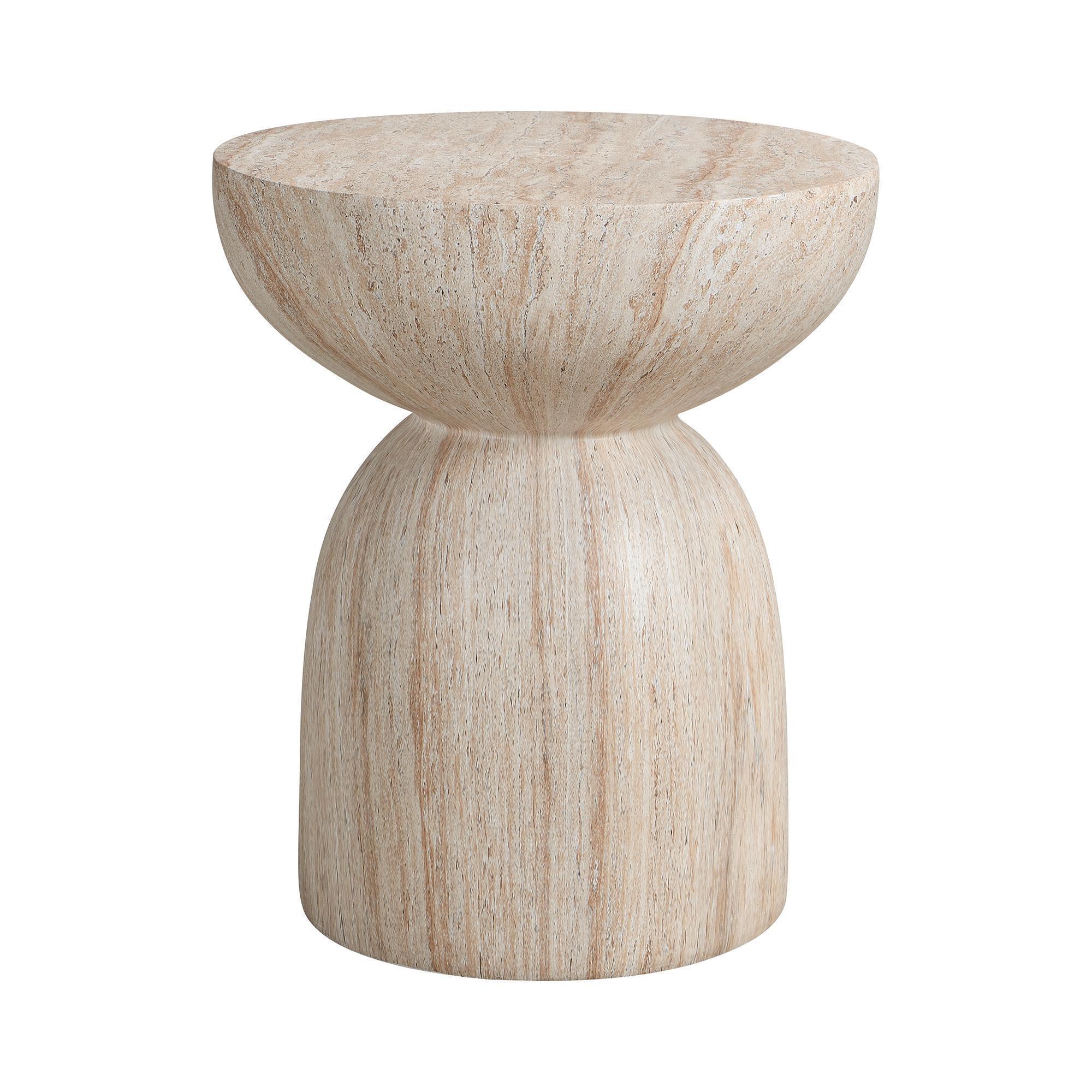 Apupöytä, travertiinin näköinen, MgO-materiaalia