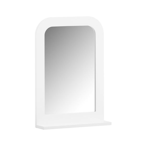 SoBuy Kylpyhuonepeili hyllyllä kylpyhuonekalusteet peilikaapilla BZR162-W