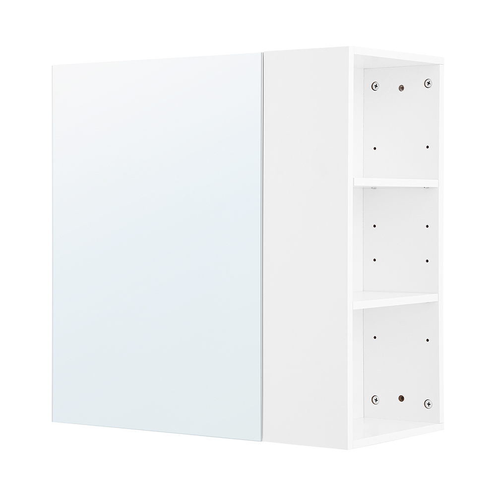 SoBuy peilikaappi BZR184-W ekologinen valkoinen 57x30x61 cm