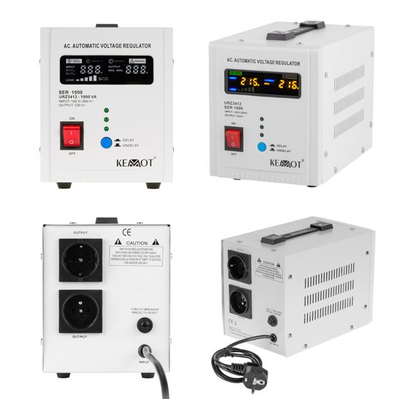 KEMOT SER-1000 automaattinen jännitteenvakaaja