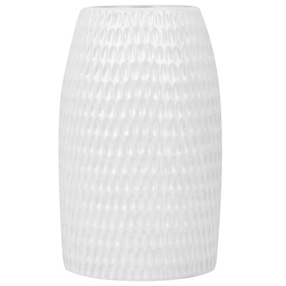 Koristemaljakko LINZI kivitavara 25 cm Valkoinen